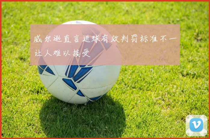 威尔逊直言进球有效判罚标准不一让人难以接受